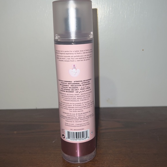 NWT- Ariana Grande Thank You Next Full Size (8 oz) Body Mist - Picture 4 of 5